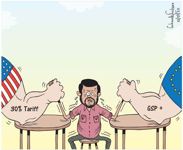 ට්‍රම්ප්ගේ ලිපියෙන් පසු ආණ්ඩුවේ පිරිසක් ඇමරිකාවට.