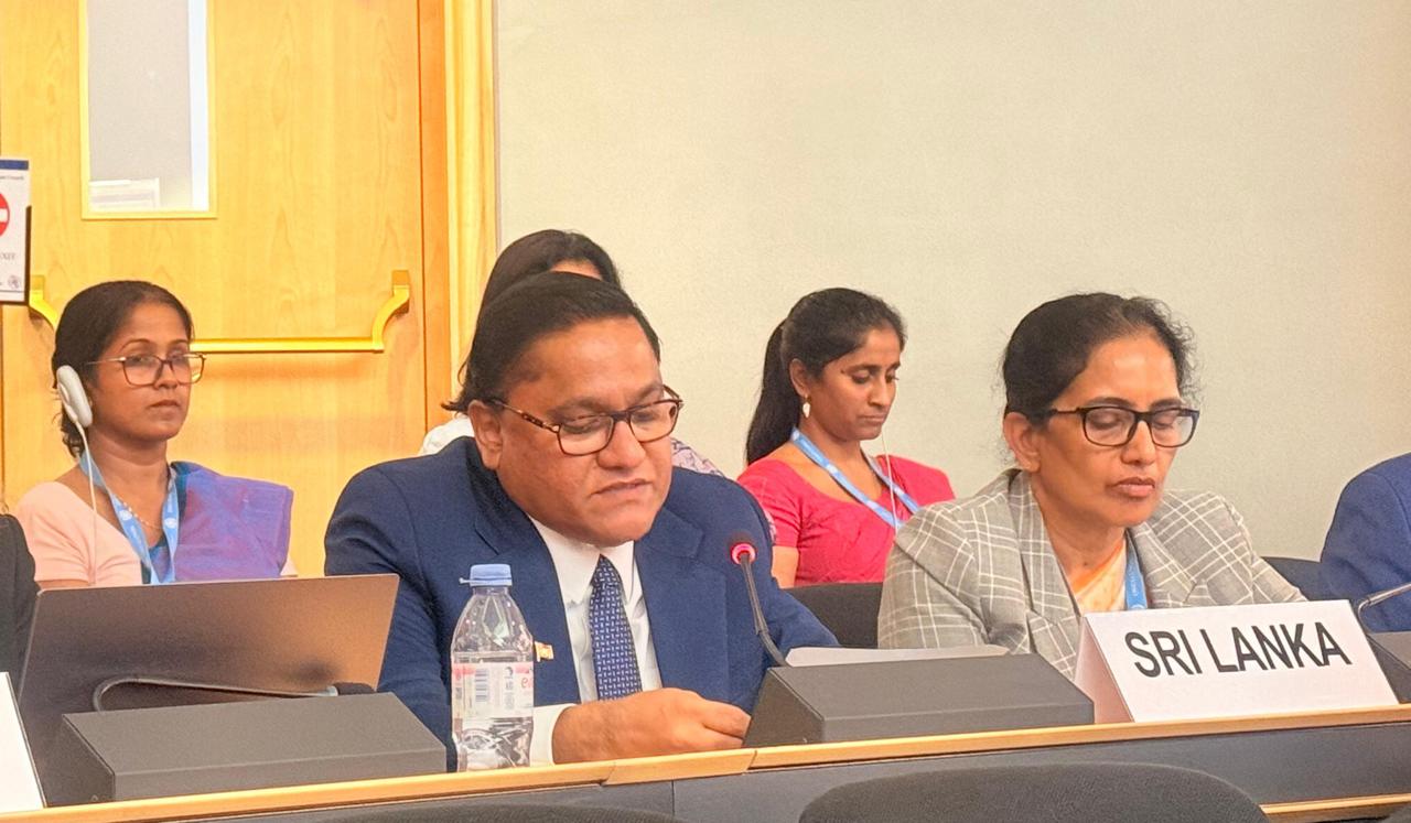 බාහිර මැදිහත්වීම් ප්‍රතික්ෂේප කරන බව ඇමති විජිත ඡගත් මානව හිමිකම් කවුන්සිලයේදී කියයි.
