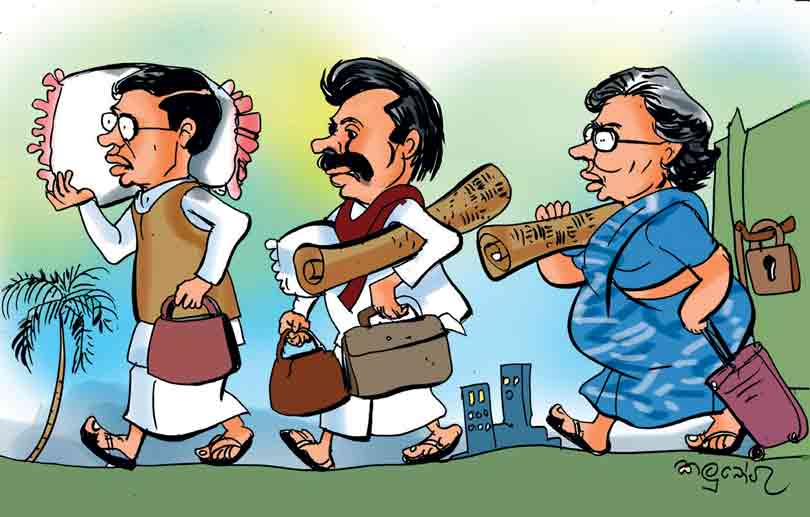නේපාල අරගලය අස්සේ හිටපු ඡනපතිවරුන්ගේ තටු කැපේ.