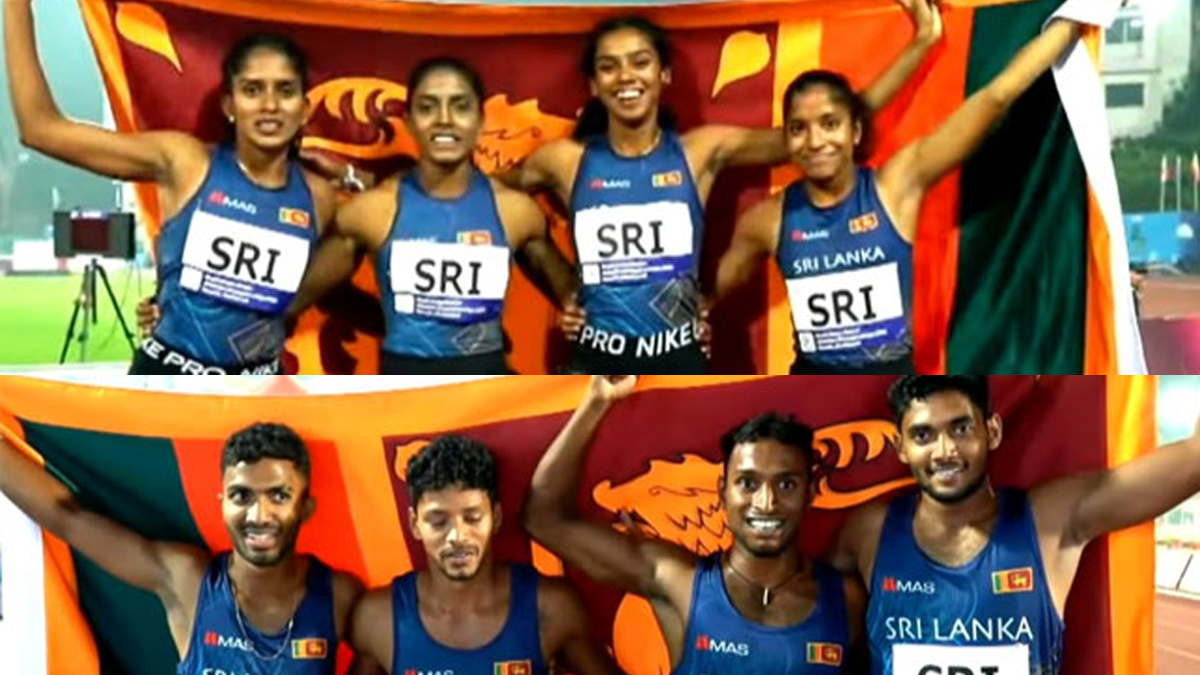 දකුණු ආසියානු මලල ක්‍රීඩා ශූරතාවලියේ අනුශූරතාව ශ්‍රී ලංකාවට.වේගවත්ම මිනිසා සහ ගැහැණිය ලංකාවෙන්.